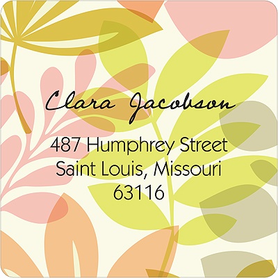 Spring Setting -- Colorful Address Labels