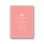 Special Delivery -- Girl Stork Baby Shower Invitations