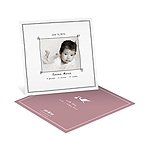 Special Delivery -- Girl Photo Stork Baby Announcements