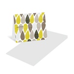 Textured Drops -- Personalized Folded Note Cards