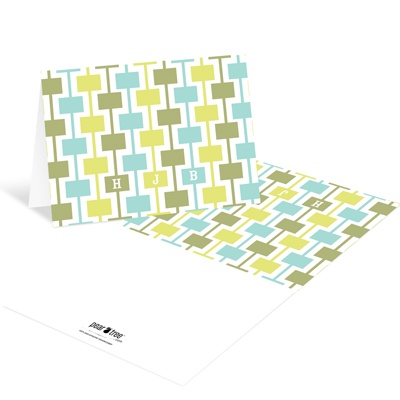 Modern Motif -- Monogram Thank You Notes