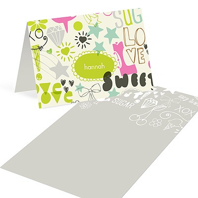 THE GOLDEN TICKET -- BOY PHOTO BIRTH ANNOUNCEMENT, 2in. x 4in. Folded Holiday Card
