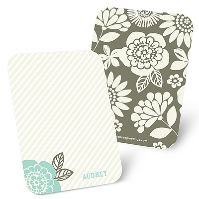 Flower Power -- Personalized Notelettes