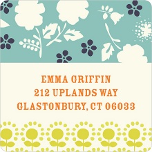 Delicate Floral Display -- Unique Return Address Labels