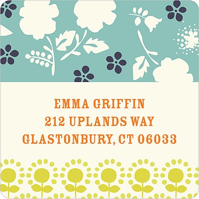 Delicate Floral Display -- Unique Return Address Labels