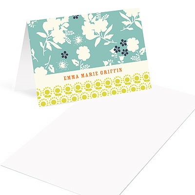 Delicate Floral Display -- Notelettes