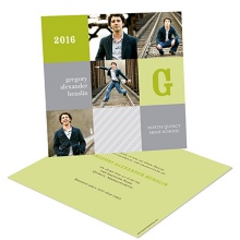 Modern Blocks -- Graduation Photo Invitations