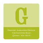 All Eyes on Monogram -- Graduation Return Address Labels