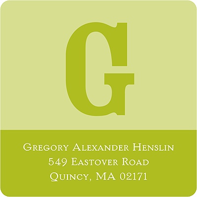 All Eyes on Monogram -- Graduation Return Address Labels