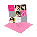 Damask Blocks -- Photo Graduation Party Invitations