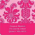 Dignified Damask -- Graduation Address Labels