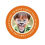 Go Round the Photo -- Halloween Return Address Labels