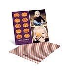 Line-up of Pumpkins -- Halloween Photo Greeting Cards