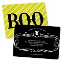 Striped Scare -- Custom Halloween Invitations