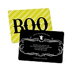 Striped Scare -- Custom Halloween Invitations
