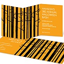 Among the Trees -- Adult Halloween Party Invitations