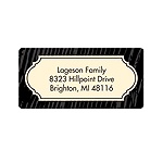 Wood Grain Greeting -- Customized Address Labels