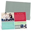 Christmas Letter Layout -- Personalized Photo Christmas Cards
