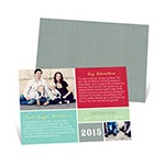 Christmas Letter Layout -- Personalized Photo Christmas Cards