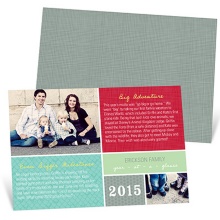 Christmas Letter Layout -- Personalized Photo Christmas Cards