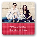 Christmas Criss Cross -- Photo Address Labels