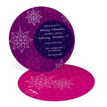 Starry and Bright -- Christmas Dinner Party Invitations