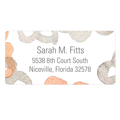 Watercolor Blooms -- Artistic Address Labels