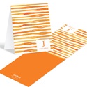 Zestful Zebra Stripes -- Monogram Personalized Stationery