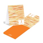 Zestful Zebra Stripes -- Monogram Personalized Stationery