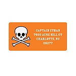 Skull Delivery -- Halloween Address Labels