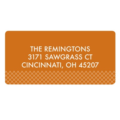 Detailed Border -- Custom Return Address Labels