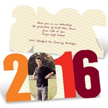 Taking Notes -- Custom Photo Graduation Announcements