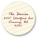 Taking Notes -- Round Address Labels