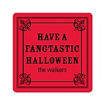 Simple Halloween Greeting -- Personalized Stickers