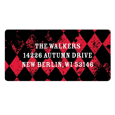 Vintage Vibrancy -- Halloween Return Address Labels