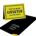 Infected with Fright -- Vintage Halloween Invitations