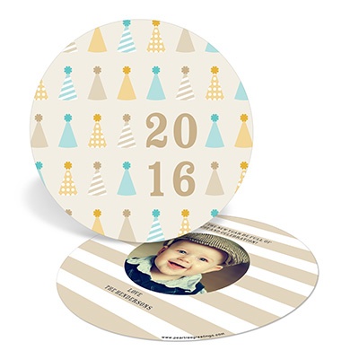 Party Hat Assembly -- Photo New Years Cards