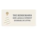 Perfect Party Hat -- Holiday Return Address Labels