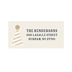 Perfect Party Hat -- Holiday Return Address Labels