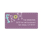 Hand-Drawn Greeting -- Family Address Labels