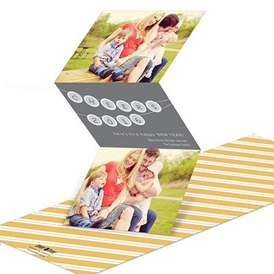 Banner Bursts -- New Years Greetings Cards