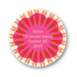 Swirling Medallion -- Colorful Address Labels