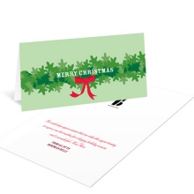 Wrapped and Folded in Garland -- Business Christmas Cards
