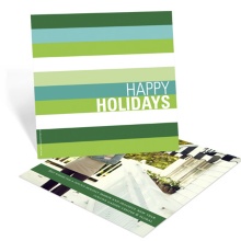 Holiday Stripes -- Business Photo Christmas Cards