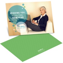 Contemporary Bursts -- Business Photo Holiday Cards
