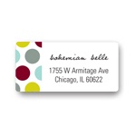 Side Polka Dots -- Business Return Address Labels