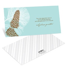 Perfect Pine Cones -- Personalized Christmas Business Cards