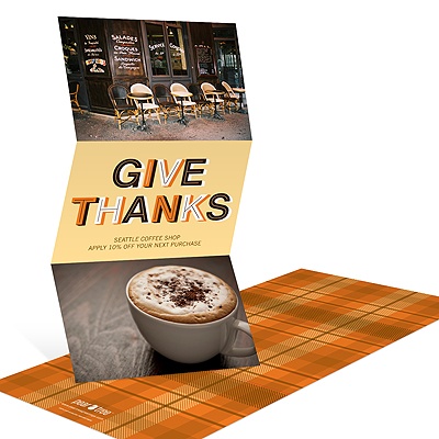 Fall Plaid -- Corporate Thanksgiving Cards