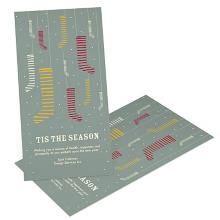 Modern Christmas Stockings -- Office Christmas Cards