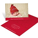 Modern Pattern Mix -- Holiday Birth Announcements